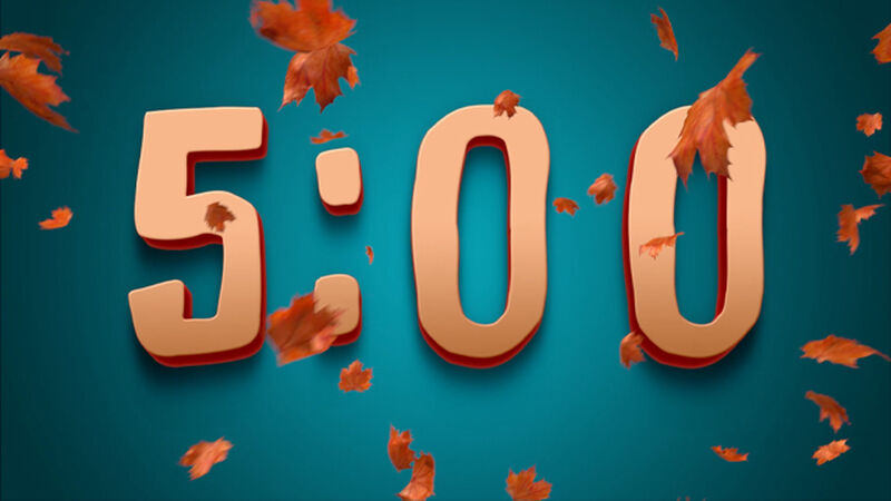 Blue Autumn Countdown